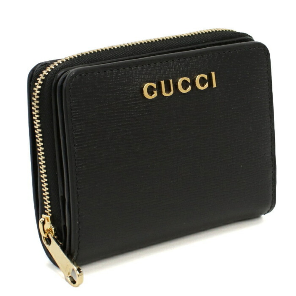 Gucci Script Bilfold Wallet Black - image 1